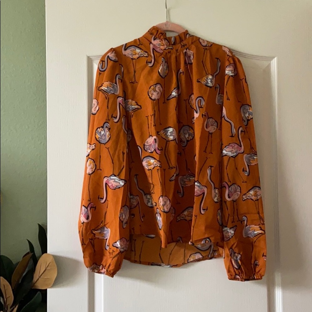 Flamingo blouse, brand new no tags.